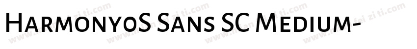 Harmony0S Sans SC Medium字体转换
